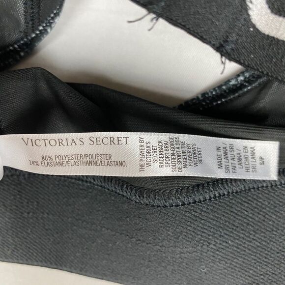 Victoria Secret VSX Gray Black Racerback Sports Bra Size S - Picture 9 of 9